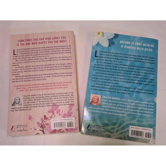 Set of 2 Books: It Ends With Us & It Starts With Us by Colleen Hoover - Picture 2 of 4